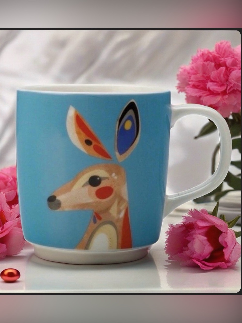 Maxwell & Williams: Pete Cromer Wildlife 12 oz. Ceramic Kangaroo Coffee Mug Cup